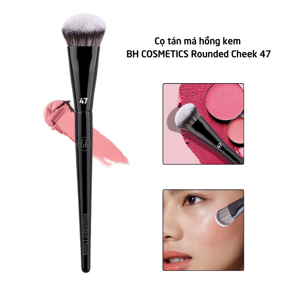 Cọ Tán Kem Nền-Cọ Tán Má Hồng Kem Che Khuyết Điểm Chuyên Nghiệp BH Cosmetics Rounded Cheek (BH47)